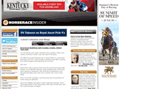 Desktop Screenshot of horseraceinsider.com