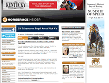 Tablet Screenshot of horseraceinsider.com